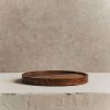 Kitchenware Form & Balance | Cora Dark Wood Tray | 20Cm Dia