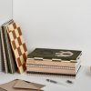 Lifestyle Kinshipped | A5 Checkerboard Print Notebook | Ochre And Cream