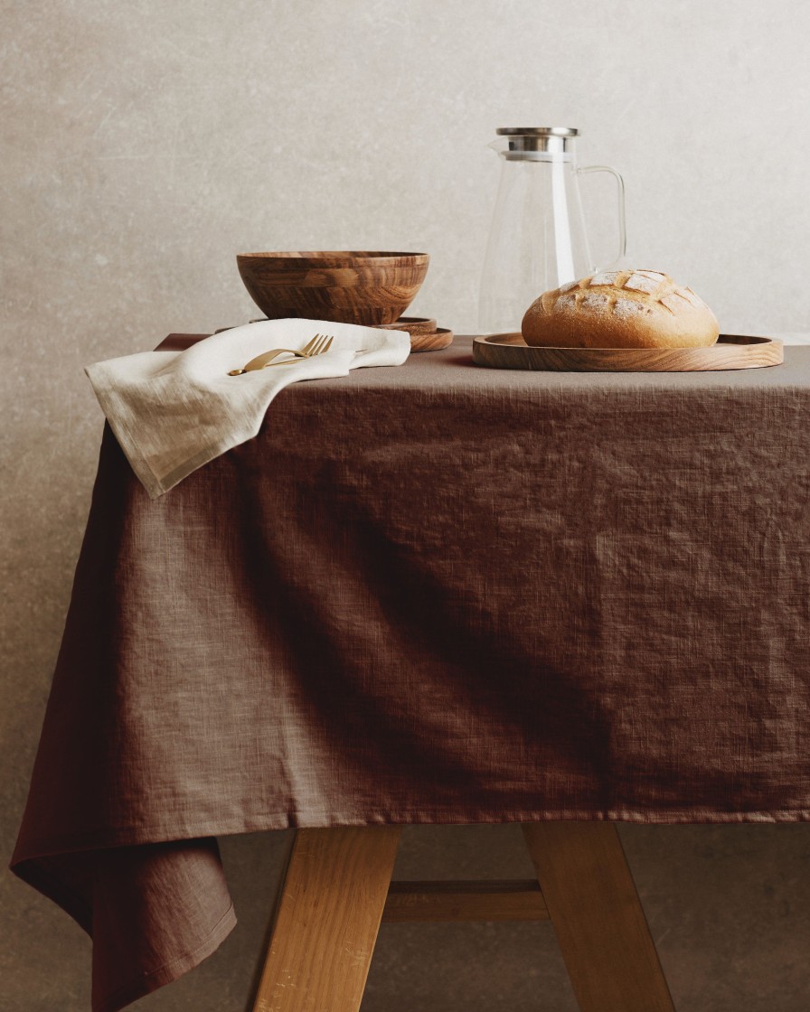 Kitchenware Form & Balance | Washed Linen Table Cloth | Espresso