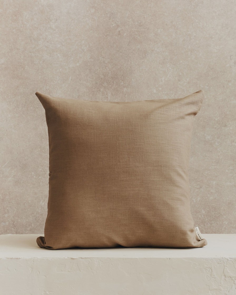 Homeware Form & Balance | Plain Linen Cushion Cover | Stone