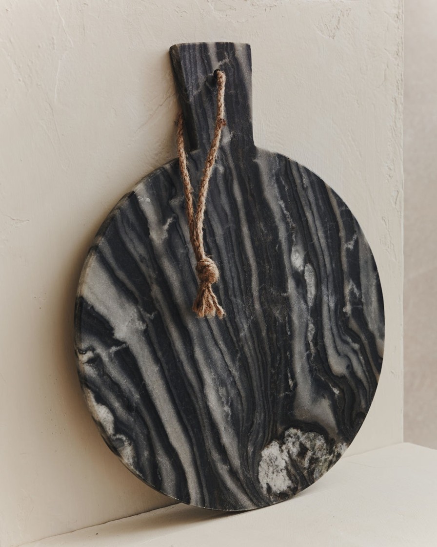 Kitchenware Form & Balance | Norse Marble Round Paddle Board In Grey