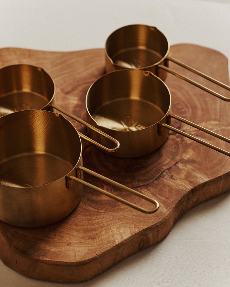 Kitchenware Form & Balance | Scoop Gold Finish Measuring Cups