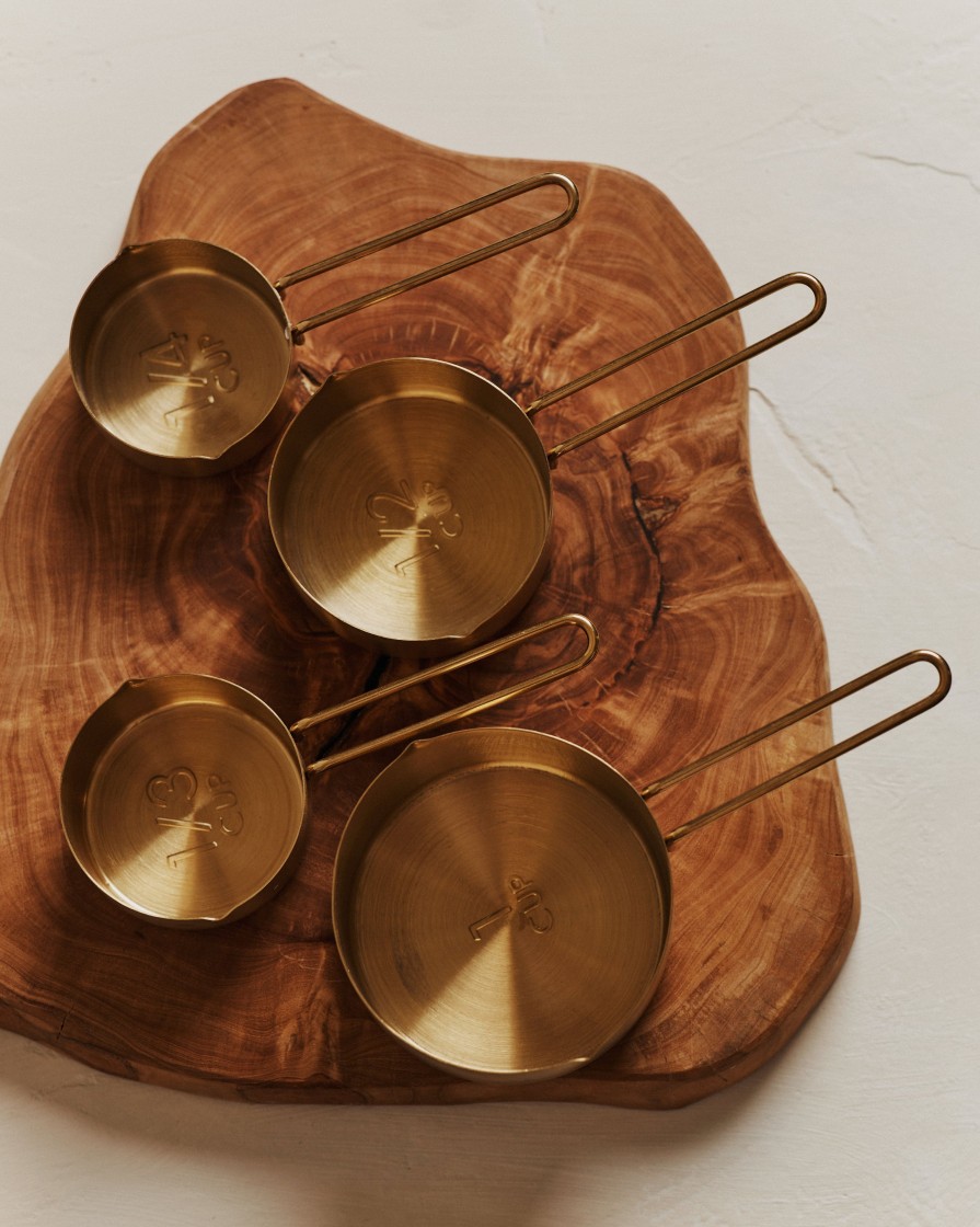 Kitchenware Form & Balance | Scoop Gold Finish Measuring Cups