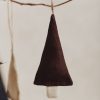 Homeware Form & Balance | Linen Festive Tree Decoration | Espresso And Ecru