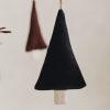 Homeware Form & Balance | Linen Festive Tree Decoration | Black And Ecru