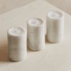 Homeware Form & Balance | Noble Marble Set 3 Tealight Holders In White