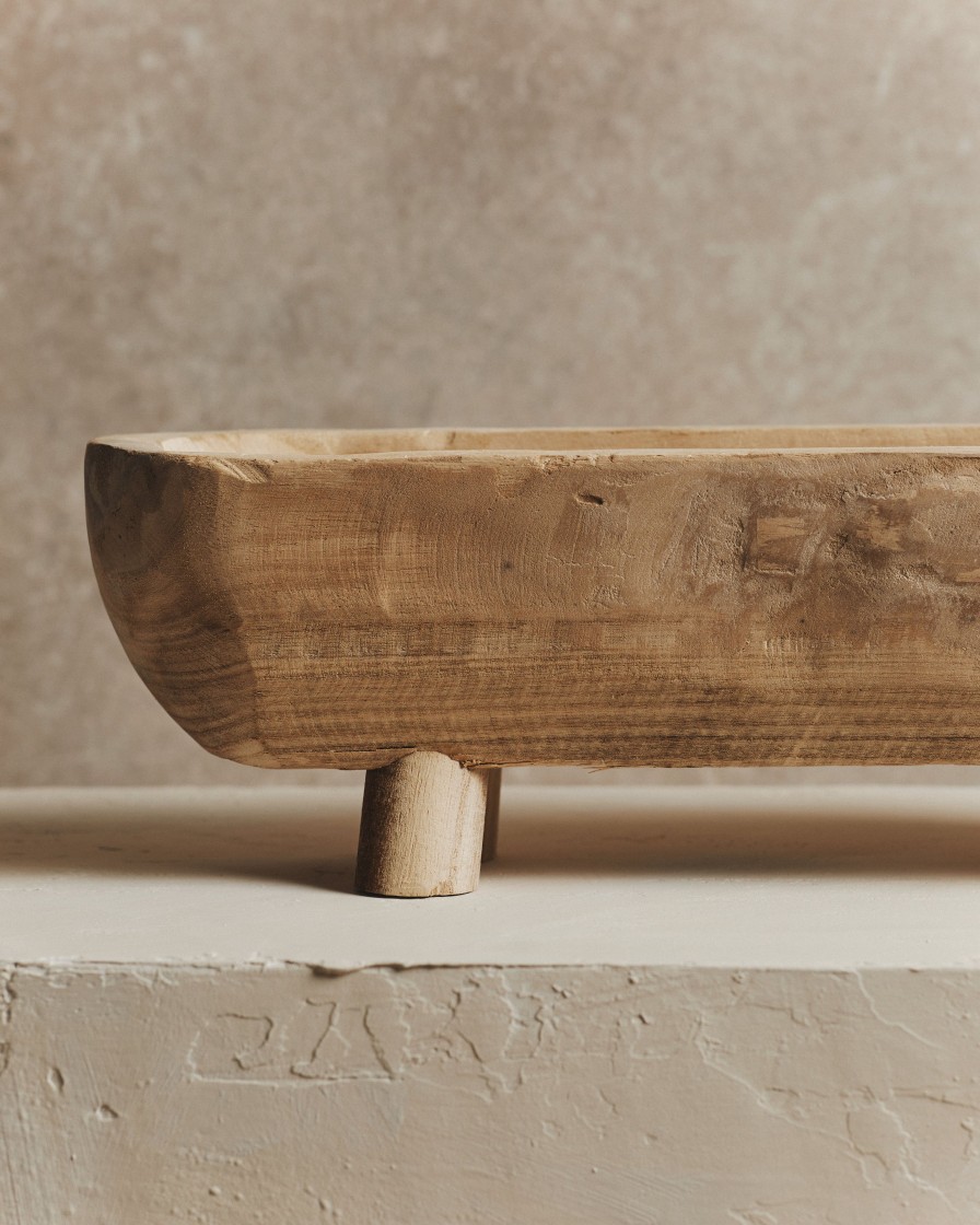 Homeware Form & Balance | Rustic Natural Oval Dough Bowl