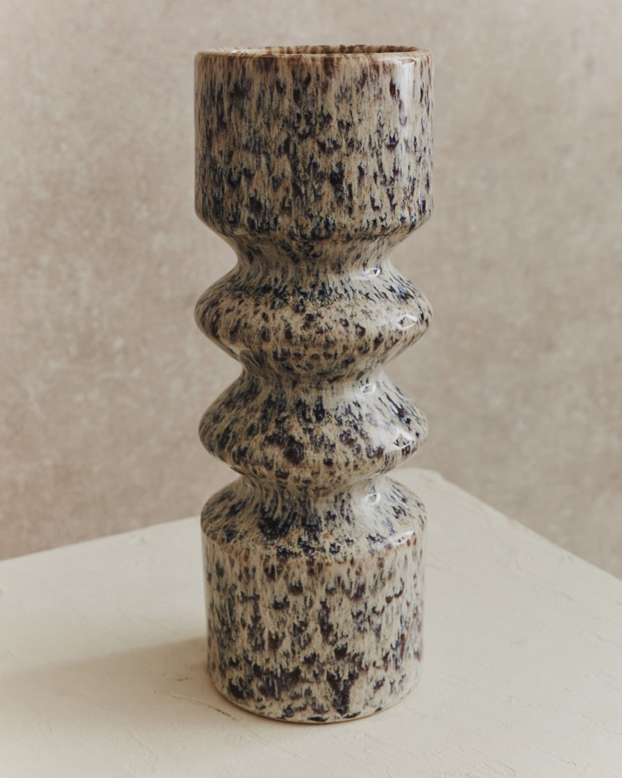 Homeware Form & Balance | Blip Blue And Beige Vase | Large