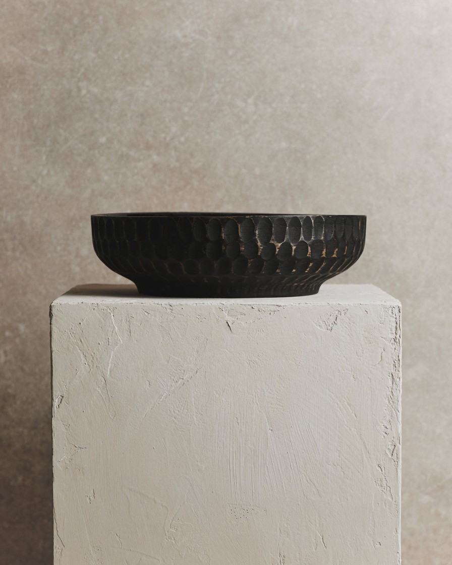 Kitchenware Form & Balance | Oryn Medium Black Finish Bowl