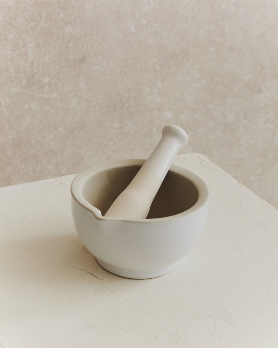 Kitchenware Form & Balance | Larder Stoneware Pestle And Mortar | Large