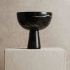 Homeware Form & Balance | Noble Large Marble Pedestal Bowl In Black