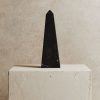 Homeware Form & Balance | Noble Small Marble Obelisk In Black