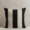 Homeware Form & Balance | Maxi Stripe Cushion Cover | Black And Ecru