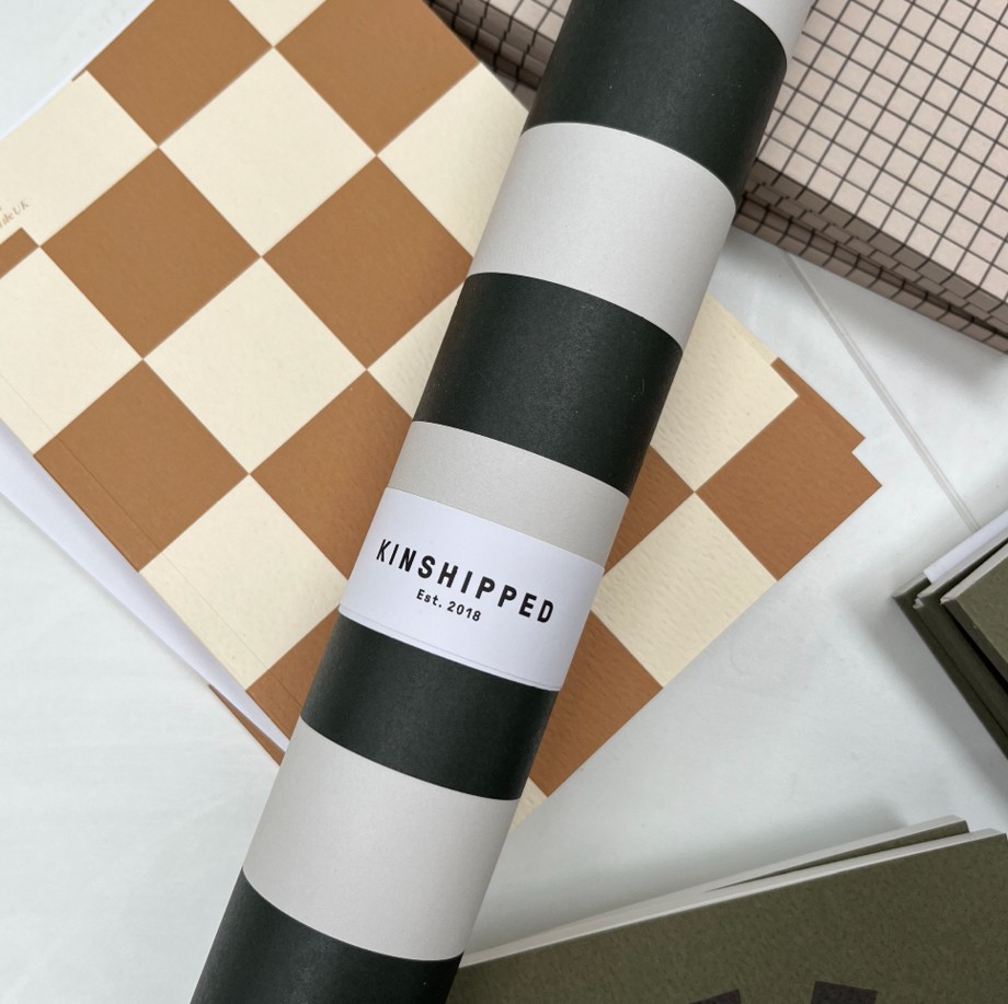 Lifestyle Kinshipped | Pine Marine And White Stripe Giftwarp