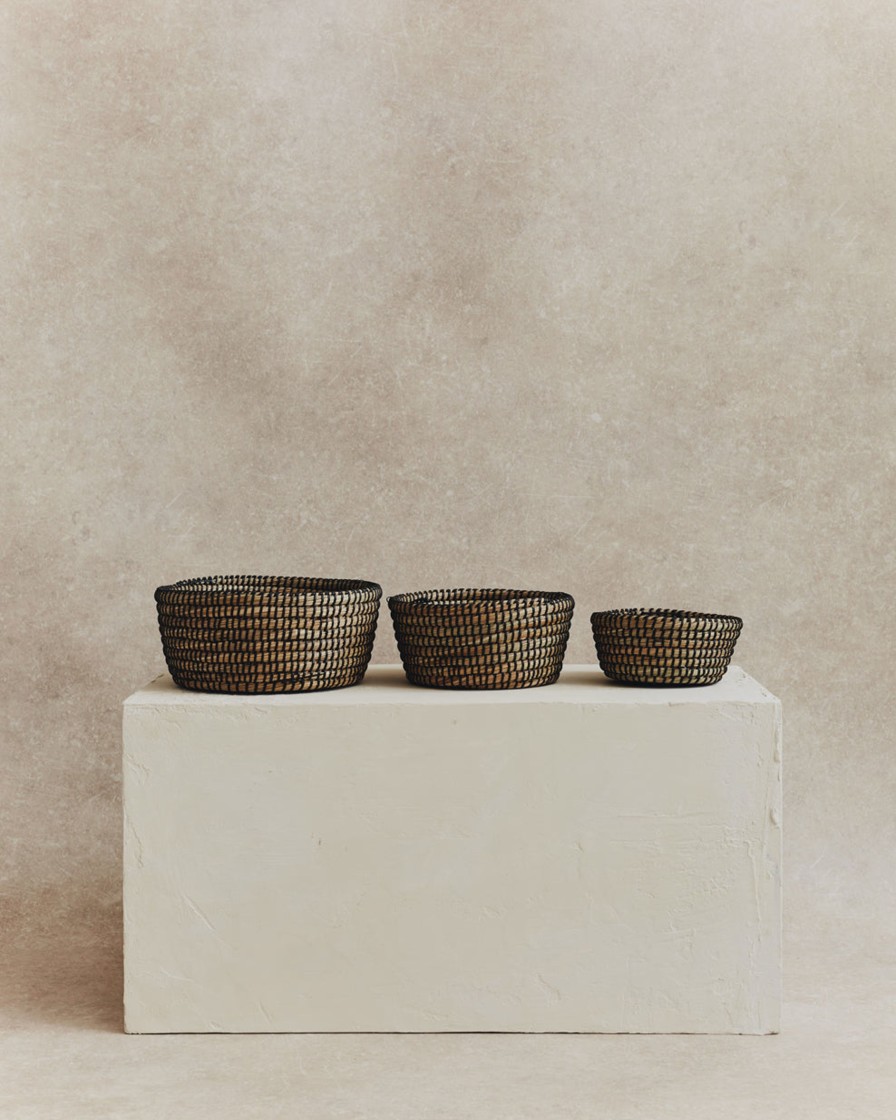 Homeware Form & Balance | Woven Straw Baskets | Set Of 3