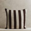 Homeware Form & Balance | Mini Stripe Cushion Cover | Espresso And Ecru