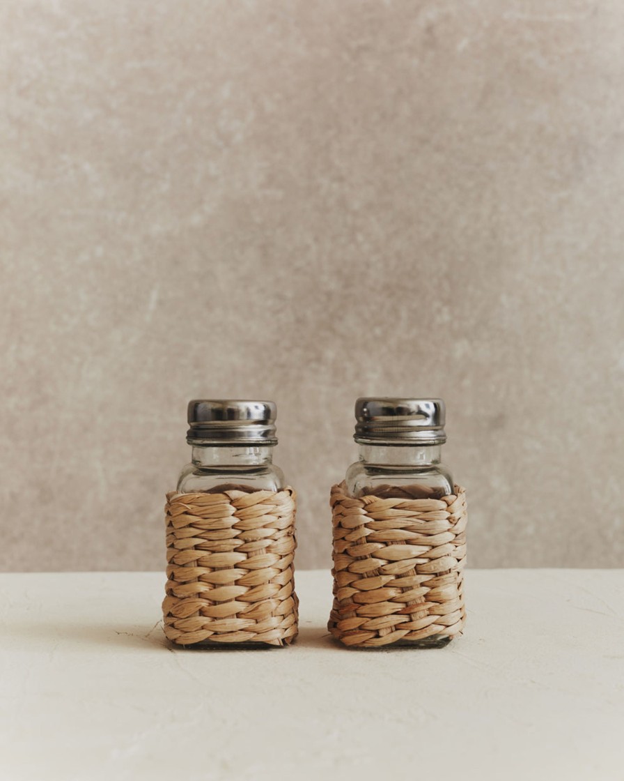 Kitchenware Form & Balance | Rattan Salt And Pepper Set