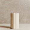 Homeware Form & Balance | Ivory Fluted Candle | Small