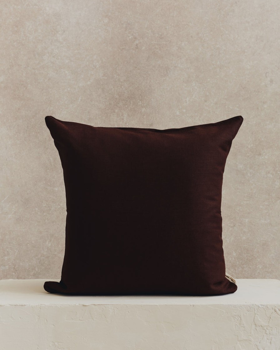 Homeware Form & Balance | Plain Linen Cushion Cover | Espresso