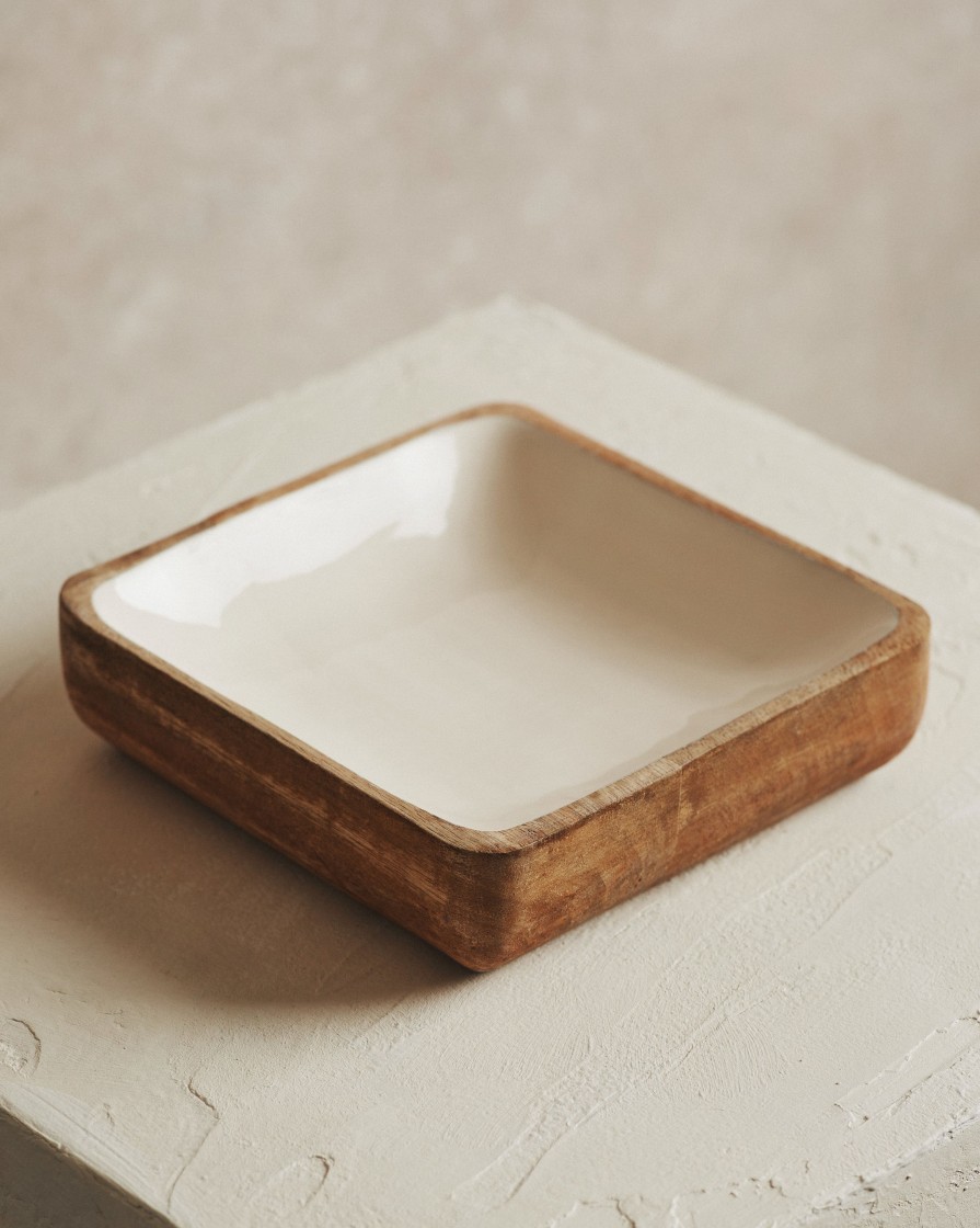 Kitchenware Form & Balance | Oryn Medium Square Natural Bowl