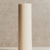 Homeware Form & Balance | Ivory Fluted Candle | Large