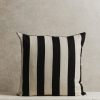 Homeware Form & Balance | Mini Stripe Cushion Cover | Black And Ecru